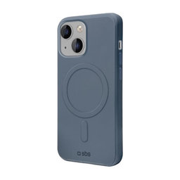 SBS - Pouzdro Smooth Mag s MagSafe pro iPhone 14, modrá