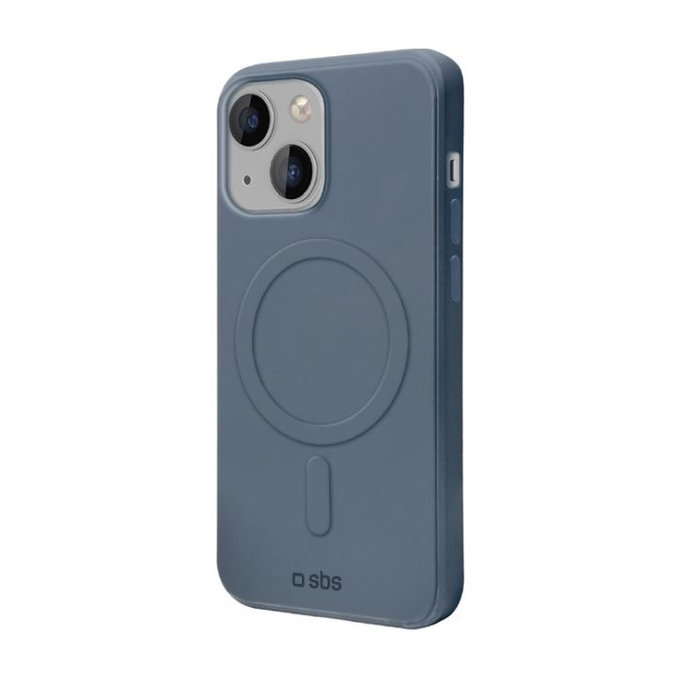 SBS - Pouzdro Smooth Mag s MagSafe pro iPhone 14, modrá