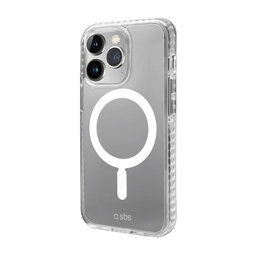 SBS - Pouzdro Force Mag s MagSafe pro iPhone 14 Pro, transparentná