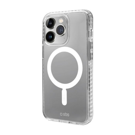 SBS - Pouzdro Force Mag s MagSafe pro iPhone 14 Pro, transparentná