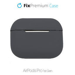 FixPremium - Silikonové Pouzdro pro AirPods Pro, space grey