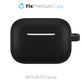 FixPremium - Silikonové Pouzdro s Karabinou pro AirPods Pro, černá
