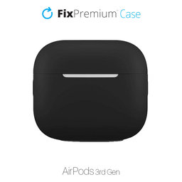 FixPremium - Silikonové Pouzdro pro AirPods 3, černá