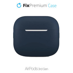 FixPremium - Silikonové Pouzdro pro AirPods 3, modrá