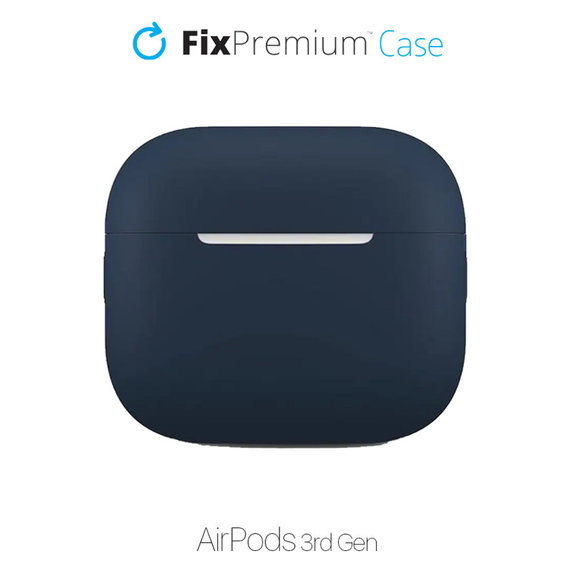 FixPremium - Silikonové Pouzdro pro AirPods 3, modrá