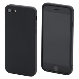FixPremium - Silikonové Pouzdro pro iPhone 7, 8, SE 2020 a SE 2022, černá