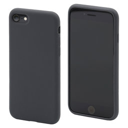 FixPremium - Silikonové Pouzdro pro iPhone 7, 8, SE 2020 a SE 2022, space grey