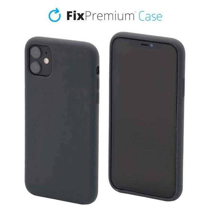 FixPremium - Silikonové Pouzdro pro iPhone 11, space grey