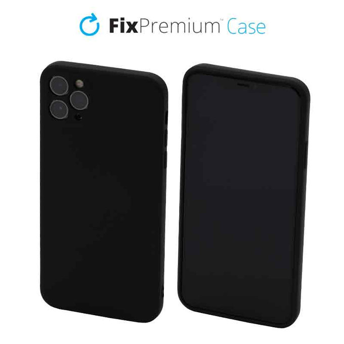 FixPremium - Silikonové Pouzdro pro iPhone 11 Pro Max, černá