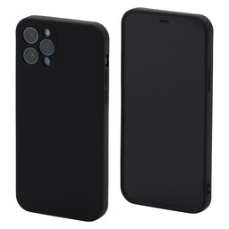 FixPremium - Silikonové Pouzdro pro iPhone 12 Pro, černá