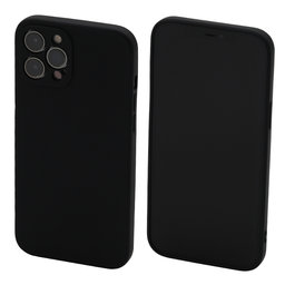 FixPremium - Silikonové Pouzdro pro iPhone 12 Pro Max, černá