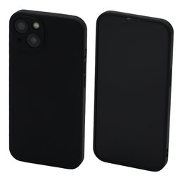 FixPremium - Silikonové Pouzdro pro iPhone 13, černá