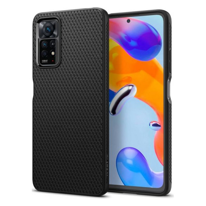 Spigen - Pouzdro Liquid Air pro Xiaomi Redmi Note 11 Pro a 11 Pro 5G, černá