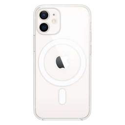 FixPremium - Silikonové Pouzdro s MagSafe pro iPhone 12 mini, transparentná