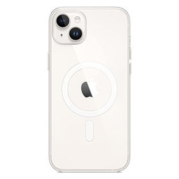 FixPremium - Silikonové Pouzdro s MagSafe pro iPhone 14 Plus, transparentná