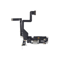 Apple iPhone 14 Pro - Nabíjecí Konektor + Flex Kabel (Silver)