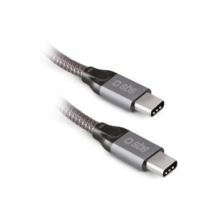 SBS - Thunderbolt 3 Kabel (USB-C) Kabel s PowerDelivery 240W (1m), šedá