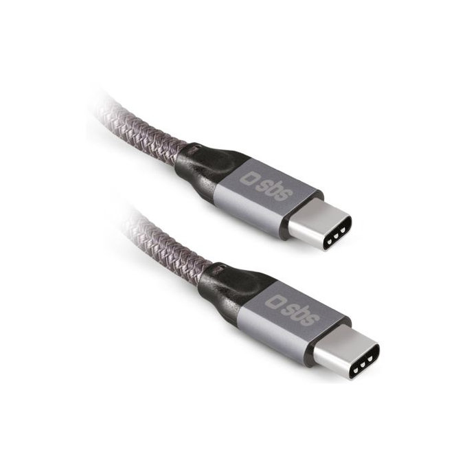 SBS - Thunderbolt 3 Kabel (USB-C) Kabel s PowerDelivery 240W (1m), šedá