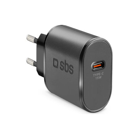 SBS - 15W Nabíjecí Adaptér USB-C, černá