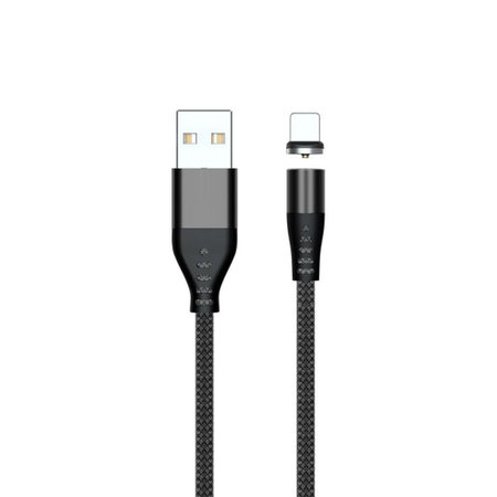 FixPremium - Lightning / USB Magnetický Kabel (2m), černá
