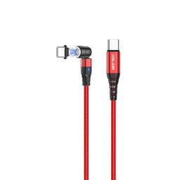 FixPremium - USB-C / USB-C Magnetický Kabel (1m), červená