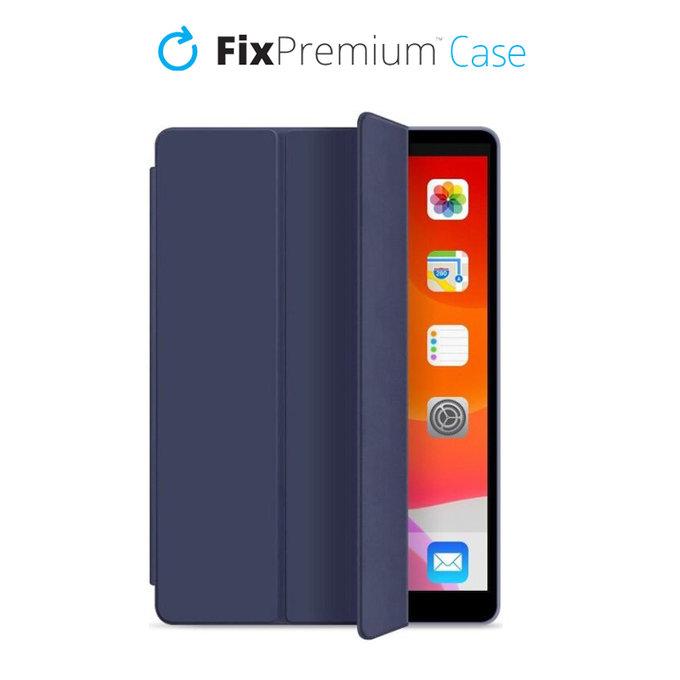 FixPremium - Flip Silikonové Pouzdro pro iPad 10.2 (7th, 8th, 9th Gen), modrá