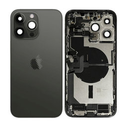 Apple iPhone 14 Pro Max - Zadní Housing s Malými Díly (Space Black)