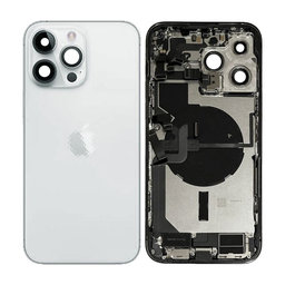 Apple iPhone 14 Pro Max - Zadní Housing s Malými Díly (Silver)