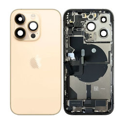 Apple iPhone 14 Pro - Zadní Housing s Malými Díly (Gold)