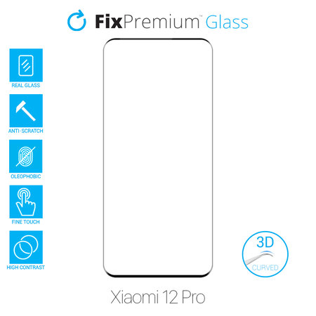FixPremium Glass - 3D Tvrzené sklo pro Xiaomi 12 Pro
