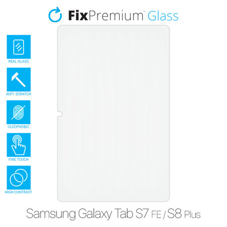 FixPremium Glass - Tvrzené sklo pro Samsung Galaxy Tab S7 FE a S8 Plus
