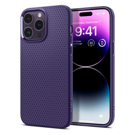Spigen - Pouzdro Liquid Air pro iPhone 14 Pro, deep purple