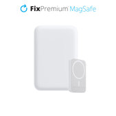 FixPremium - MagSafe PowerBank 5000mAh, bílá