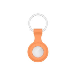FixPremium - Silikonová Klíčenka pro AirTag, oranžová