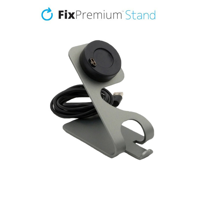 FixPremium - Nabíjecí Stojan pro Garmin Hodinky, space grey