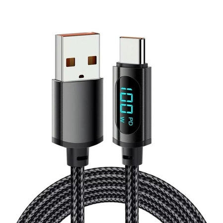 FixPremium - USB-C / USB Kabel s Fukncií Power Delivery (1m), černá