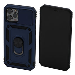 FixPremium - Pouzdro CamShield pro iPhone 12 Pro Max, modrá
