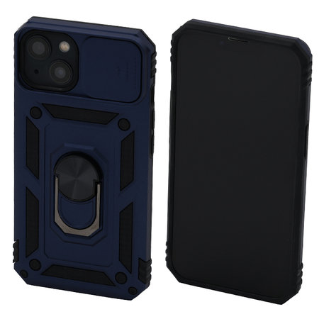 FixPremium - Pouzdro CamShield pro iPhone 13 a 14, modrá