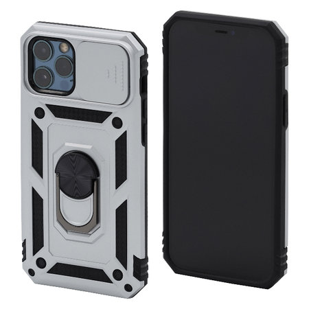 FixPremium - Pouzdro CamShield pro iPhone 12 a 12 Pro, bílá