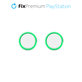 FixPremium - PS4/PS5 Controller Grip Caps - Set 2ks, transparentní zelená