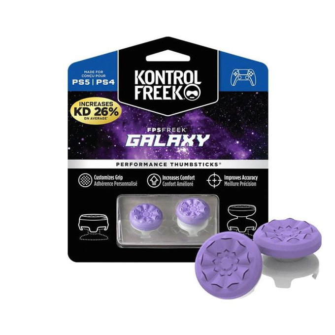 Kontrol Freek - Freek Galaxy (Purple) PS4/PS5 Extended Controller Grip Caps