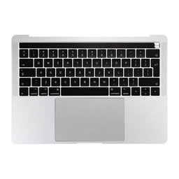 Apple MacBook Pro 13" A1706 (Late 2016 - Mid 2017) - Horní Rám Klávesnice + Klávesnice UK + Mikrofon + Trackpad + Reproduktory (Silver)