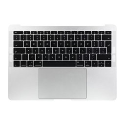 Apple MacBook Pro 13" A1708 (Late 2016 - Mid 2017) - Horní Rám Klávesnice + Klávesnice UK + Mikrofon + Trackpad + Reproduktory (Silver)