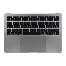 Apple MacBook Pro 13" A1708 (Late 2016 - Mid 2017) - Horní Rám Klávesnice + Klávesnice UK + Mikrofon + Trackpad + Reproduktory (Space Gray)