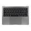Apple MacBook Pro 13" A1708 (Late 2016 - Mid 2017) - Horní Rám Klávesnice + Klávesnice UK + Mikrofon + Trackpad + Reproduktory (Space Gray)