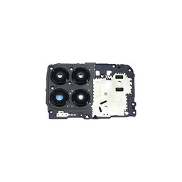 Honor X8 - Krytka Základní Desky + Sklíčko Zadní Kamery (Midnight Black)