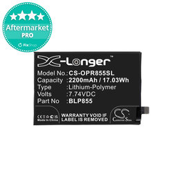 Oppo Reno 7 5G, Find X3 Neo, Find X5 Lite - Baterie BLP855 2200mAh HQ