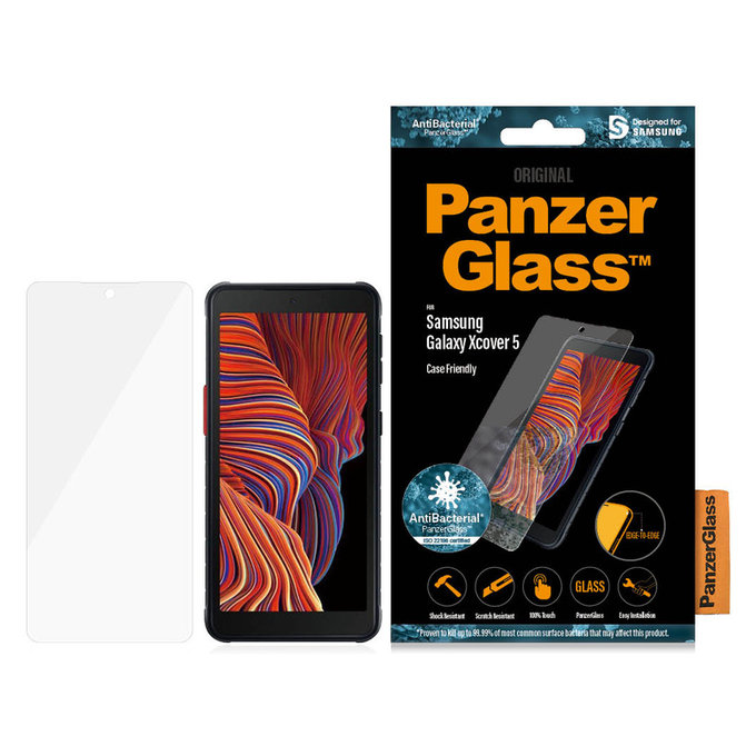 Tvrzené sklo Case Friendly AB pro Samsung Galaxy Xcover 5, Čirá, PanzerGlass