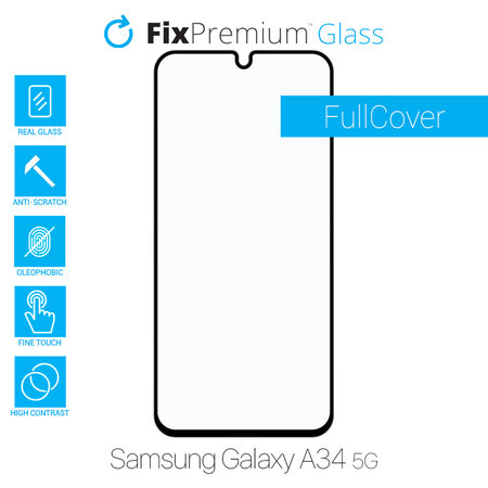 FixPremium FullCover Glass - Tvrzené sklo pro Samsung Galaxy A34 5G