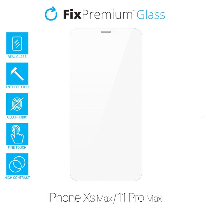 FixPremium Glass - Tvrzené sklo pro iPhone XS Max a 11 Pro Max